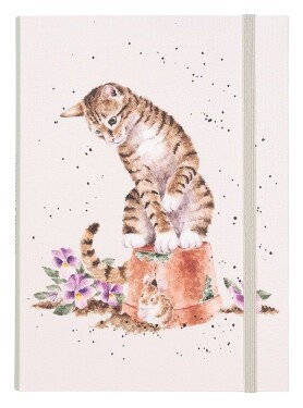 Zápisník Hide and Squeak, B6, 102l., linkovaný - Kočka a myš