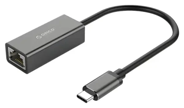 Orico XC-R45-V1 černá / Síťový adaptér / USB-C / RJ45 / Gigabit Ethernet