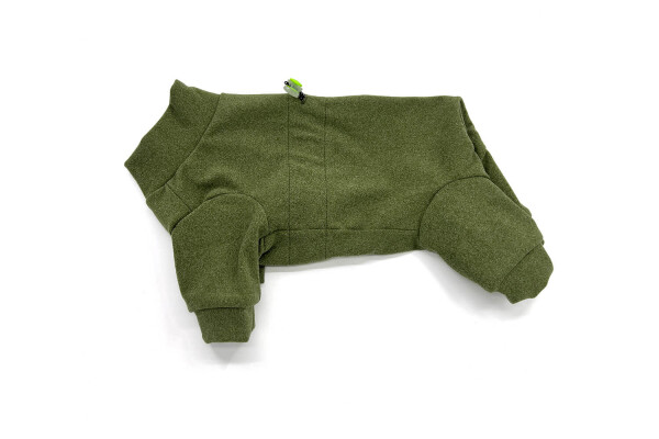 Cozy pružná kombinéza pro psa Barva: Zelená, Délka zad (cm): 38, Obvod hrudníku: 44 - 54 cm