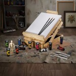 Raphael Campus Set Easel Discovery sada 12 x 21 ml v dřevěném