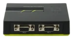 LevelOne KVM-0222 černá / KVM switch / 2 porty / USB / VGA / 2048x1536 (KVM-0222)