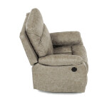 TV a relaxační křeslo s elektrickým ovládáním, potah lanýžová látka v dekoru vintage, 1 motor 240V