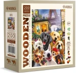 WOODEN CITY Dřevěné puzzle Štěňata v Paříži