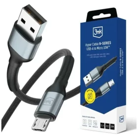 3mk Hyper Cable N-SERIES černá / Kabel / USB-A na Micro / 3 m / 10W (5903108739177)