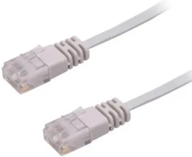 MicroConnect CAT6 U/UTP FLAT 10m šedá / PVC (V-UTP610-FLAT)