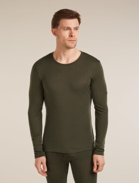 Pánské merino triko dlouhý rukáv ICEBREAKER Mens 175 Everyday LS Crewe, Dark Loden velikost: S