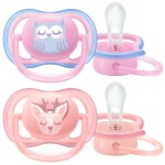 Philips AVENT Šidítko Ultra air Pastel 0-6m, 2 ks - dívka