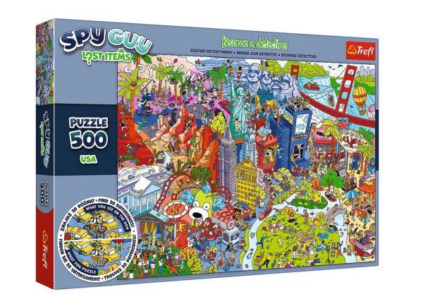 Mamido Puzzle Spy Guy Najdi rozdíly USA 500 dílků Trefl