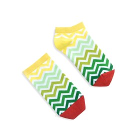 Banana Socks Ponožky krátké zelené pruhy