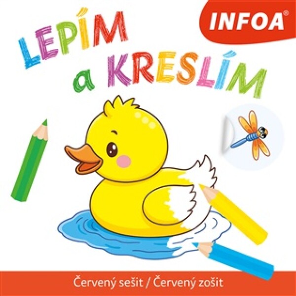 Lepím a kreslím - Červený sešit