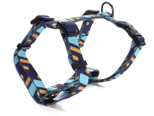 Pick II modro-žlutý postroj pro psa Obvod hrudníku: 30 - 45 cm