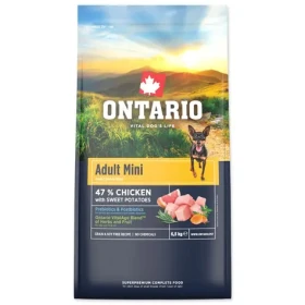 Ontario Adult Mini Chicken Sweet Potatoes 6.5kg / Granule pro dospělé psy (214-13105)