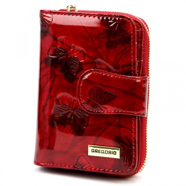Luxusní dámská kožená peněženka Gregorio Santina, červená