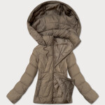 Béžová dámská bunda s odepínací kapucí J Style (16M9190-62) odstíny béžové M (38)