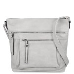 Trendy dámská koženková crossbody kabelka Zeta, šedá new