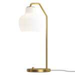 Louis Poulsen Stolní lampa VL Ring Crown Glossy White Opal Glass, bílá barva, sklo, kov