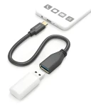 Hama USB-C na USB-A OTG černá / Redukce / 5 Gbps / 15 cm (201605)