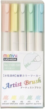 Marvy Artist Brush 1100 sada 5 ks BABY