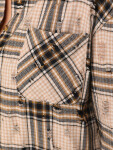 Dámská kostkovaná košile DY0485 béžovo-černá - FashionStreet UNI