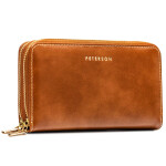 Trendy dámská koženková peněženka Peterson Aurika, camel