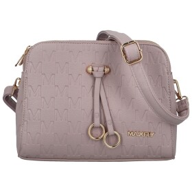 Trendy dámská koženková crossbody MaxFly Maira, fialová