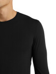Pánské merino triko ICEBREAKER Mens Anatomica LS Crewe, Black velikost: XXL