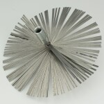 Kartáč pro nerezové komíny, 180mm, plochý nerez drát