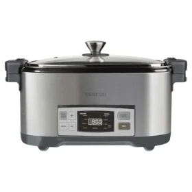 SENCOR SPR 5500SS stříbrná / Pomalý hrnec / 6L / Digitální displej / 4 programy (8590669250394)