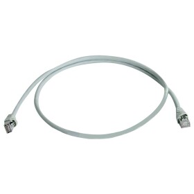 Telegärtner 100009348 RJ45 síťové kabely, propojovací kabely CAT 5e F/UTP 15.0 m šedá samozhášecí, S průchodkou chránící proti zlomení 1 ks