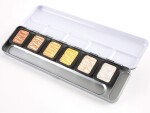 FineTec F0600 akvarelové barvy Pearl Metalics 6 ks