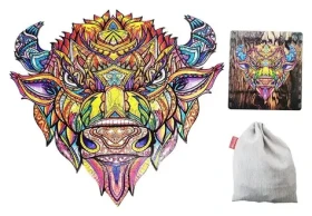 Dřevěné puzzle Bizon XL