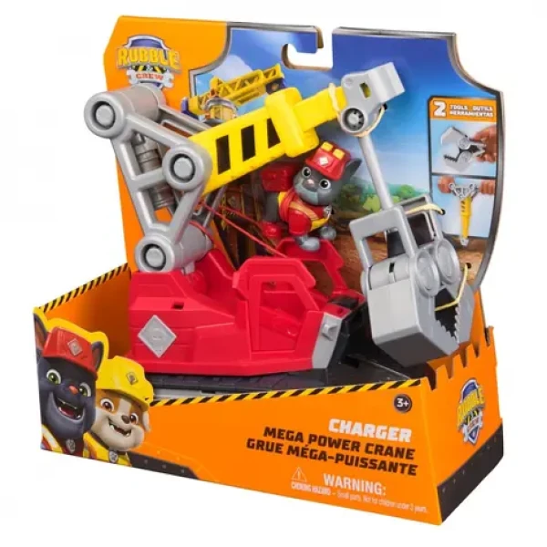 SPIN MASTER Rubble Crew Mega jeřáb Charger 2v1