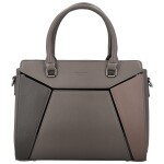 Módní dámská koženková kabelka do ruky Daria, šedá