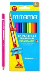 MITAMA Pastelky trojhranné / Pastelky / 12 barev / 3,3 mm (61991)