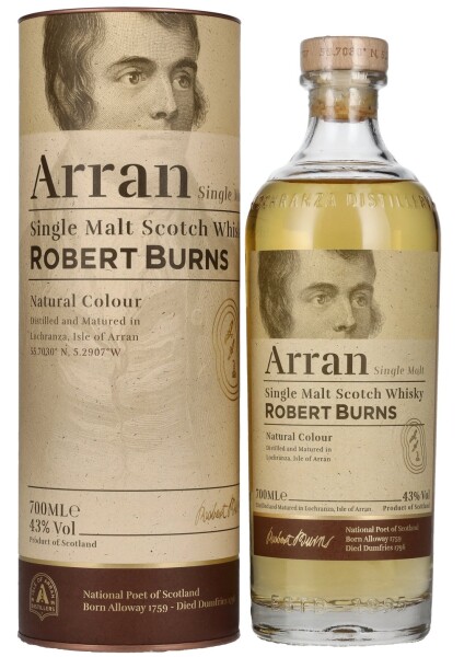 The Arran Malt ROBERT BURNS Single Malt Scotch Whisky 43% 0,7 l (tuba)