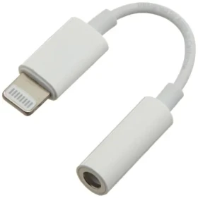 PremiumCord Lightning bílá / Redukce / Jack 3.5 mm female / 10 cm / MFi certifikace (kipod51)