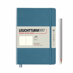 Zápisník Stone Blue, Softcover, Medium, 123 p.,A5, čistý