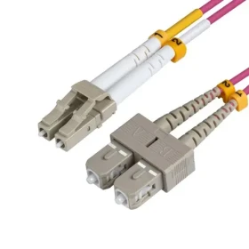 MicroConnect Optical Fibre Cable LC/SC Multimode duplex OM4 10m fialová (FIB422010P)