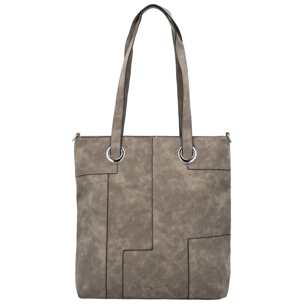 Trendy dámská koženková kabelka na rameno Gladys, khaki
