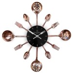 Kuchyňské nástěnné hodiny Black Rose Collection