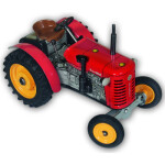 Traktor Zetor 25A zelený na klíček kov 15cm 1:25 v krabičce Kovap