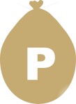 Balónek písmeno P zlaté balonky.cz Balónek písmeno P zlaté balonky.cz