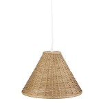 Ib Laursen Závěsná lampa Bamboo Braided 30 cm, přírodní barva, plast