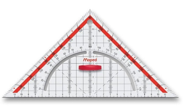 Maped - Trojúhelník Technic 26 cm s úhloměrem
