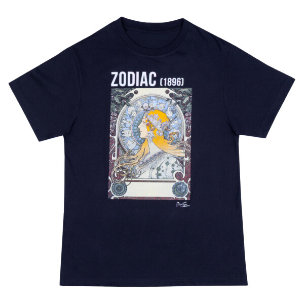 Tričko Alfons Mucha - Zodiac černé M