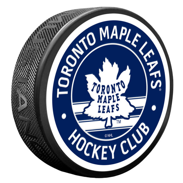 Mustang Puk Toronto Maple Leafs NHL Vintage Striped Textured Puck