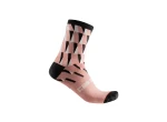 Castelli PENDIO 12 ponožky sv.ružová/čierna