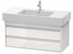 DURAVIT - Ketho Umyvadlová skříňka 48x100x46 cm, 2 zásuvky, lesklá bílá KT664102222