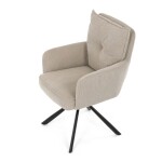 Jídelní židle, béžová, manšestrová látka, HC-X1128 LAN2