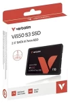 Verbatim Vi550 S3 1 TB / Interní SSD disk / 2,5" / SATA III / čtení 520 MB/s / zápis 500 MB/s / 3D NAND / MTBF 2 mil. h (49353)